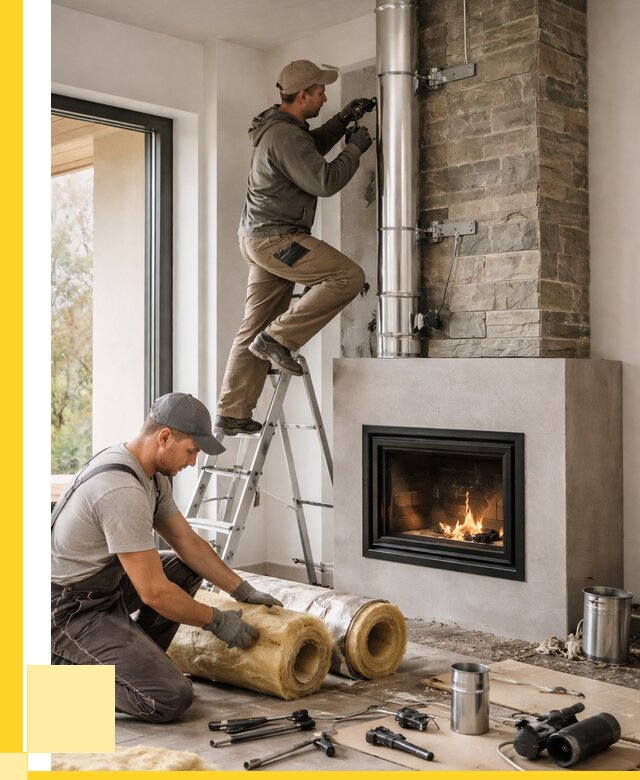 Монтаж дымоходов для каминов в Югорске от 15317 р. ЭриданЮгр