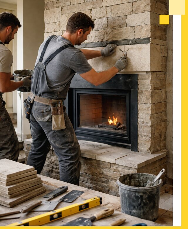 Проектирование и установка открытых каминов в Югорске