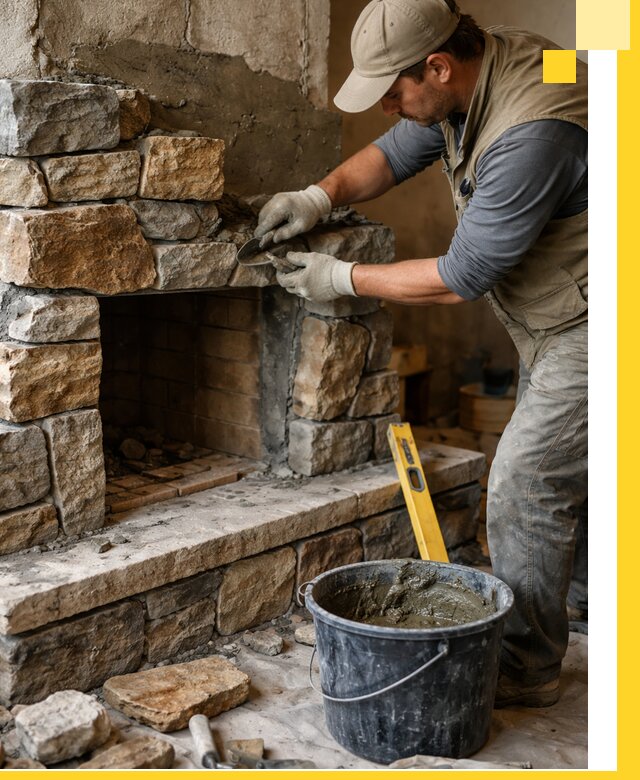 Изготовление и установка каменных каминов под ключ в Югорске