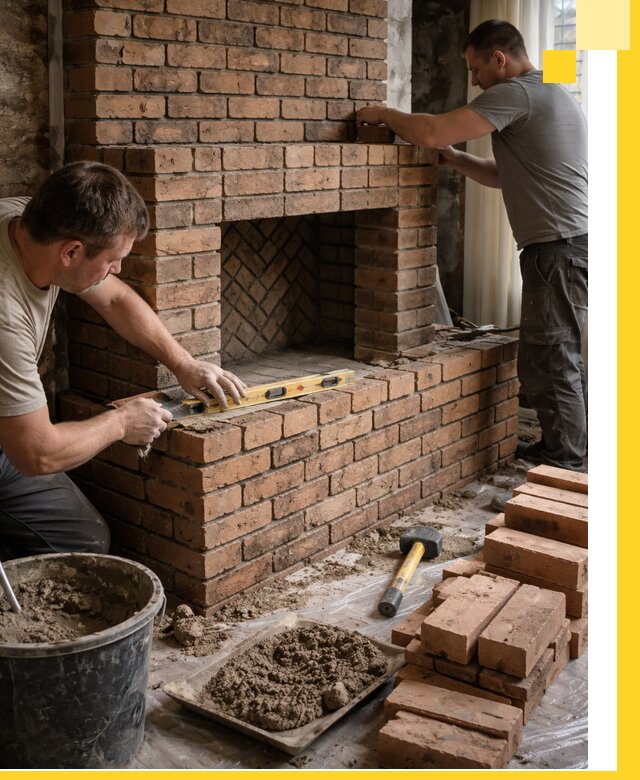 Изготовление и установка кирпичных каминов в Югорске