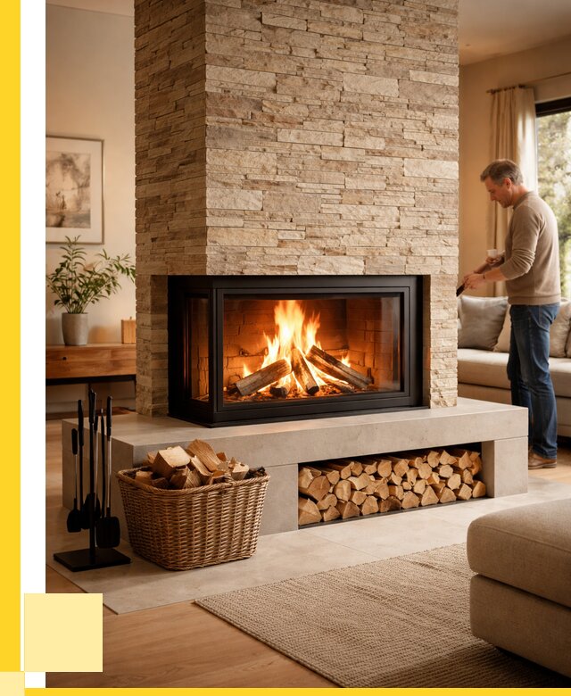 Дровяной камин под ключ в Югорске от 204220 р. | ЭриданЮгр