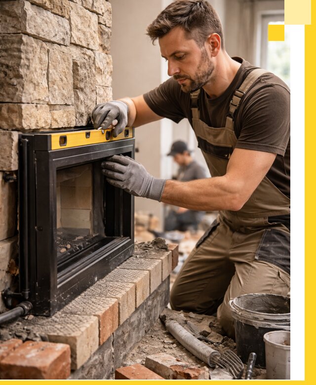 Дровяные камины под ключ в Югорске: монтаж, обустройство