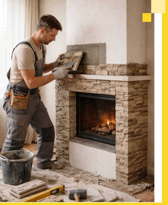 Изготовление и монтаж каминов для дома под ключ в Югорске