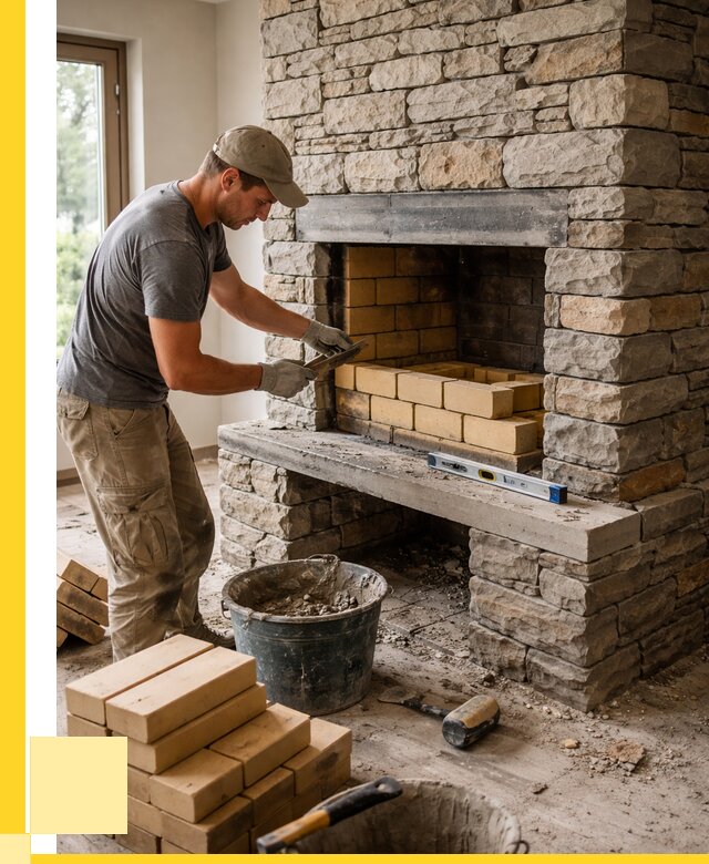 Кладка каминов и камина в Югорске от 25528 р. ЭриданЮгр