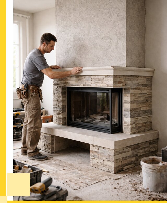 Изготовление каминов под ключ в Югорске от 153165 р. | ЭриданЮгр