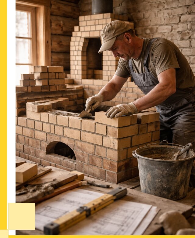 Кладка печей из кирпича в Югорске цены от 30633 р. - ЭриданЮгр