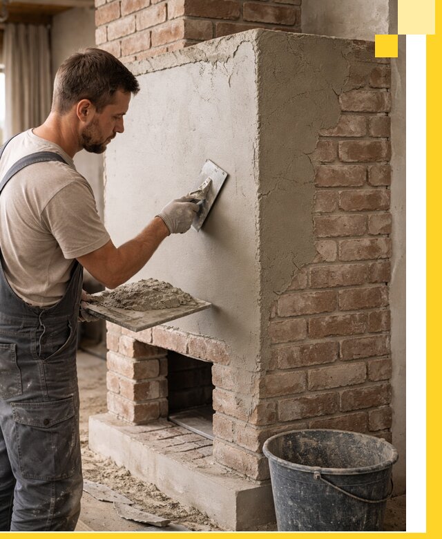 Отделка печей и облицовка каминов в Югорске под ключ