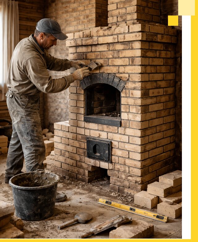 Кирпичные печи под ключ в Югорске: проектирование и кладка