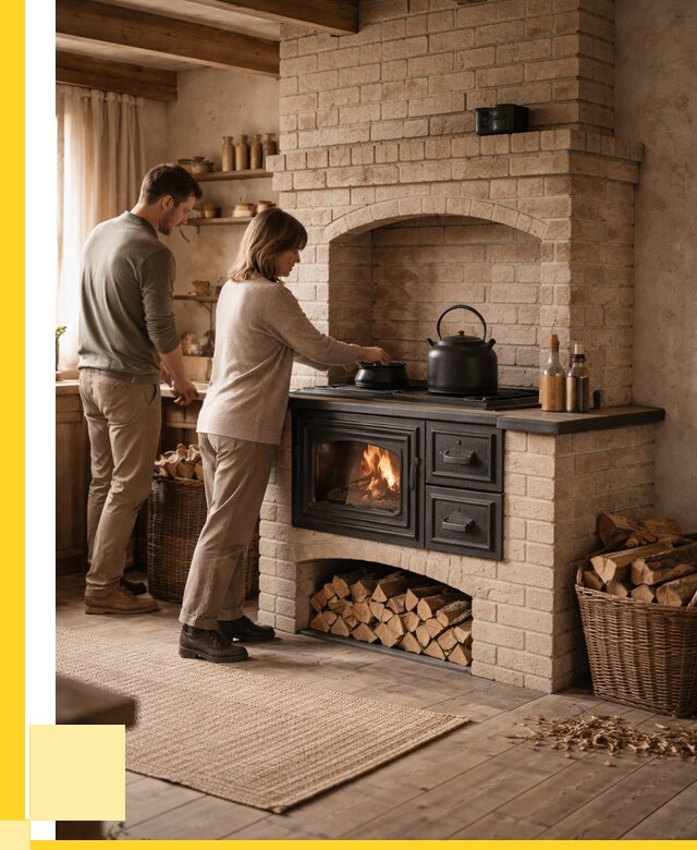 Печи с плитой в Югорске от 45950 р. | ЭриданЮгр — кирпичная печь