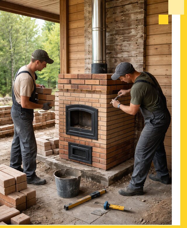 Производство и установка дачных печей под ключ в Югорске