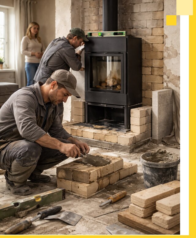 Печи и камины под ключ: проект, установка в Югорске