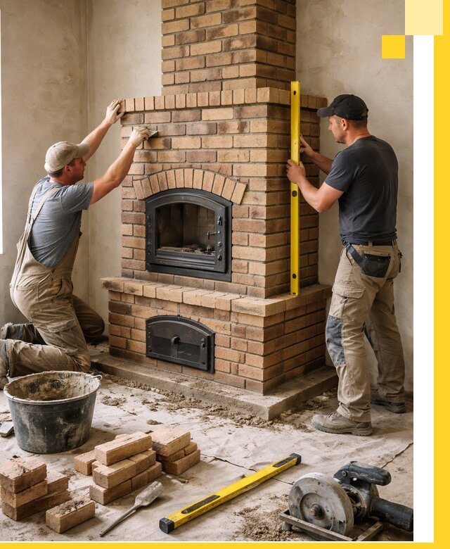 Продажа и установка печей и каминов для дома под ключ в Югорске