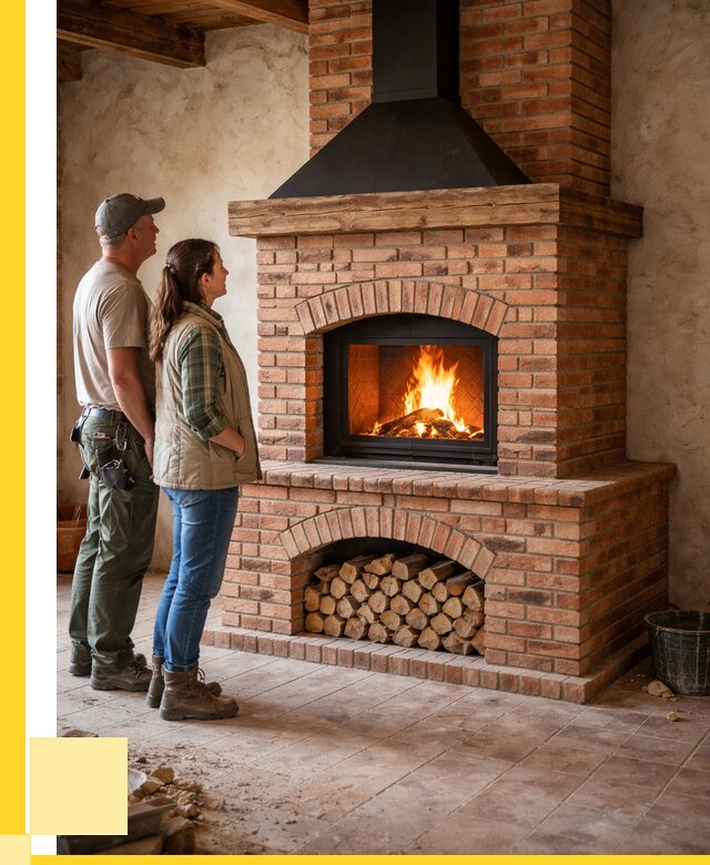 Печи камины из кирпича в Югорске от 122532 р. | ЭриданЮгр