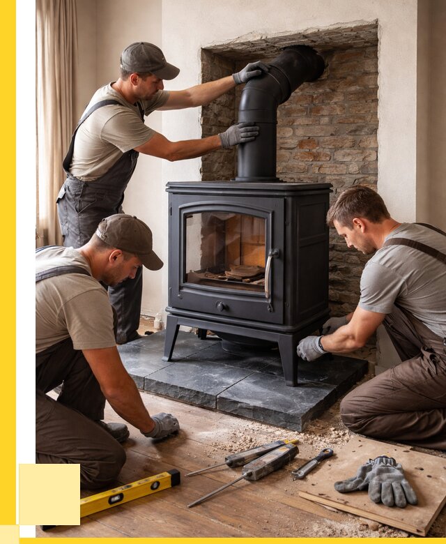 Монтаж печи камина в частном доме в Югорске от 25528 р. | ЭриданЮгр