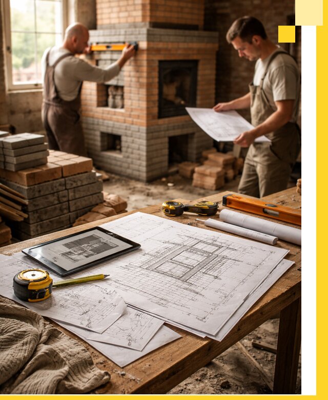 Проекты печей и каминов с индивидуальным дизайном в Югорске