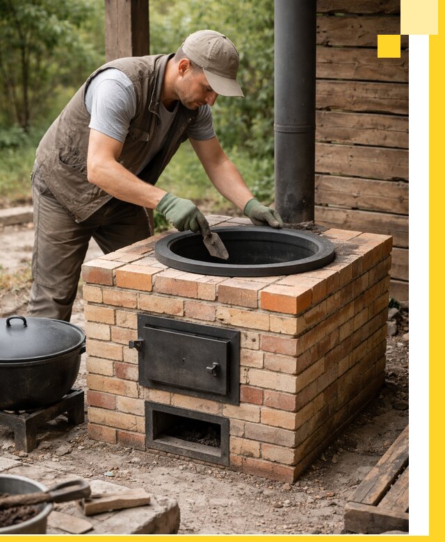 Изготовление и установка печей для казана в Югорске под ключ