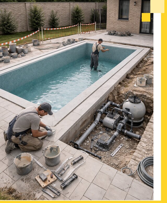 Строительство бассейнов под ключ в Югорске: проекты и монтаж