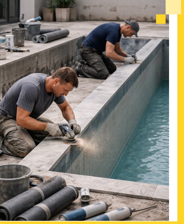 Профессиональный ремонт бассейнов под ключ в Югорске