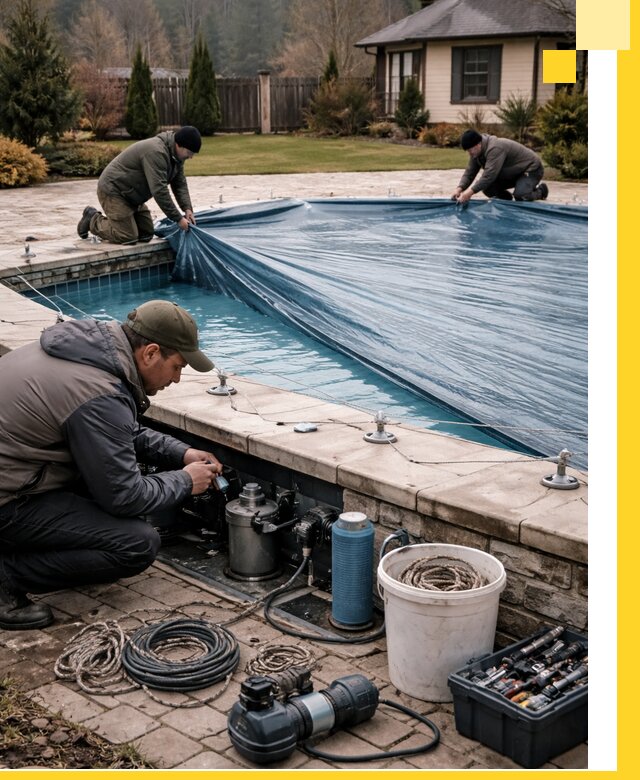 Консервация бассейнов в Югорске: подготовка к длительному хранению