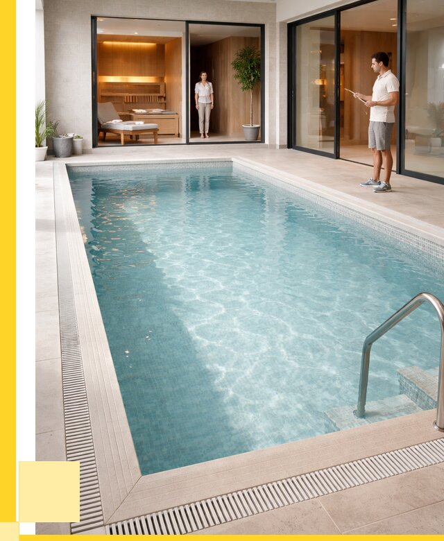 Отделка бассейна пленкой ПВХ в Югорске от 3574 р. - ЭриданЮгр