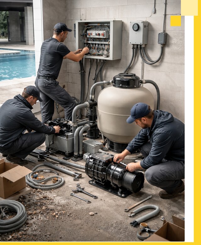 Профессиональный монтаж оборудования для бассейнов в Югорске