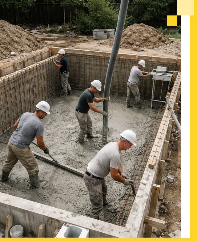 Строительство бетонных бассейнов под ключ в Югорске