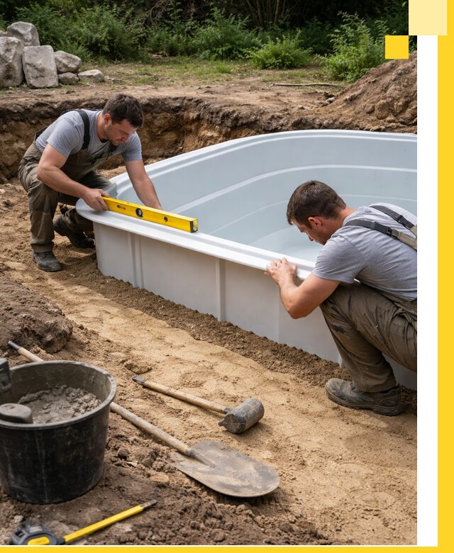 Производство и установка пластиковых бассейнов в Югорске под ключ
