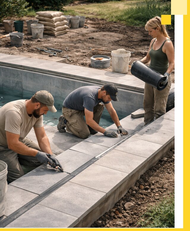 Строительство и монтаж уличных бассейнов под ключ в Югорске