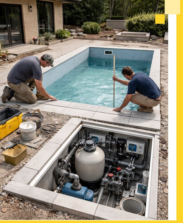 Строительство качественных домашних бассейнов под ключ в Югорске