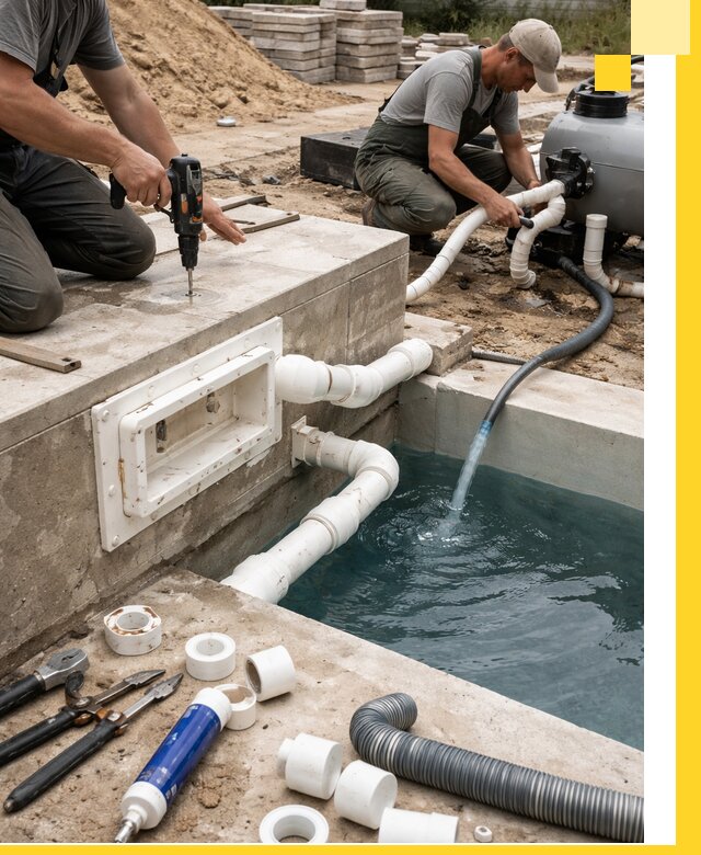 Строительство скиммерных бассейнов под ключ в Югорске