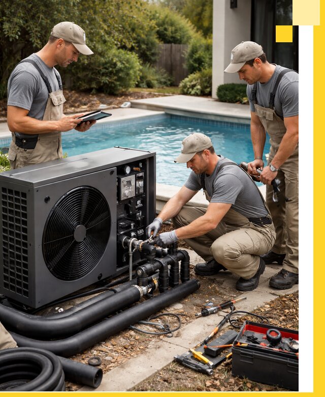 Проектирование и установка тепловых насосов для бассейнов в Югорске