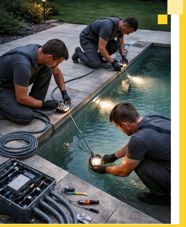 Профессиональное освещение бассейнов в Югорске: дизайн и монтаж