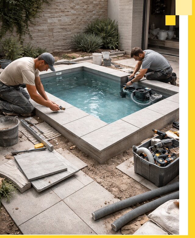 Мини бассейны под ключ в Югорске, дизайн и установка