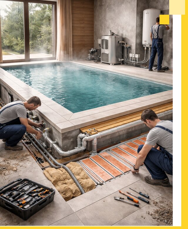 Проектирование и строительство тёплых бассейнов в Югорске