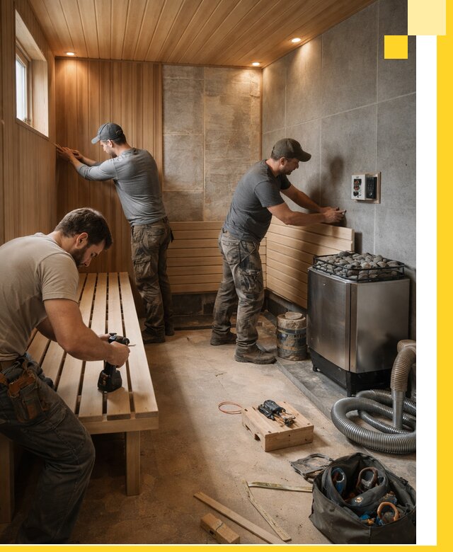 Сауны под ключ в Югорске, проектирование, строительство, отделка