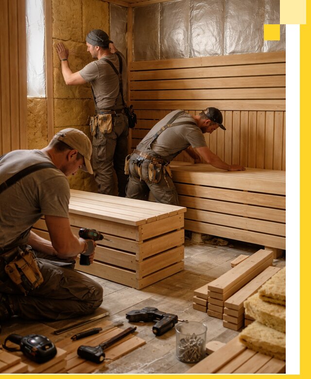 Профессиональное строительство саун под ключ в Югорске