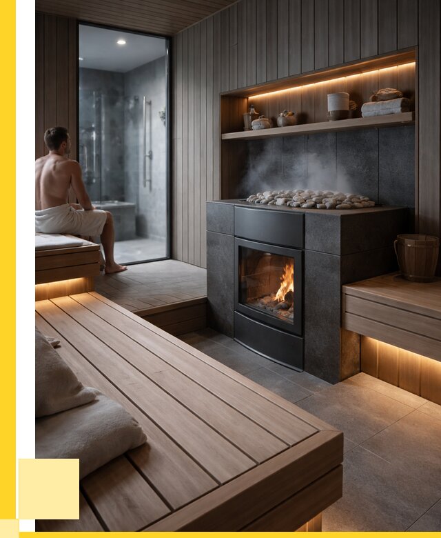 Проект сауны в частном доме в Югорске от 35739 р. | ЭриданЮгр