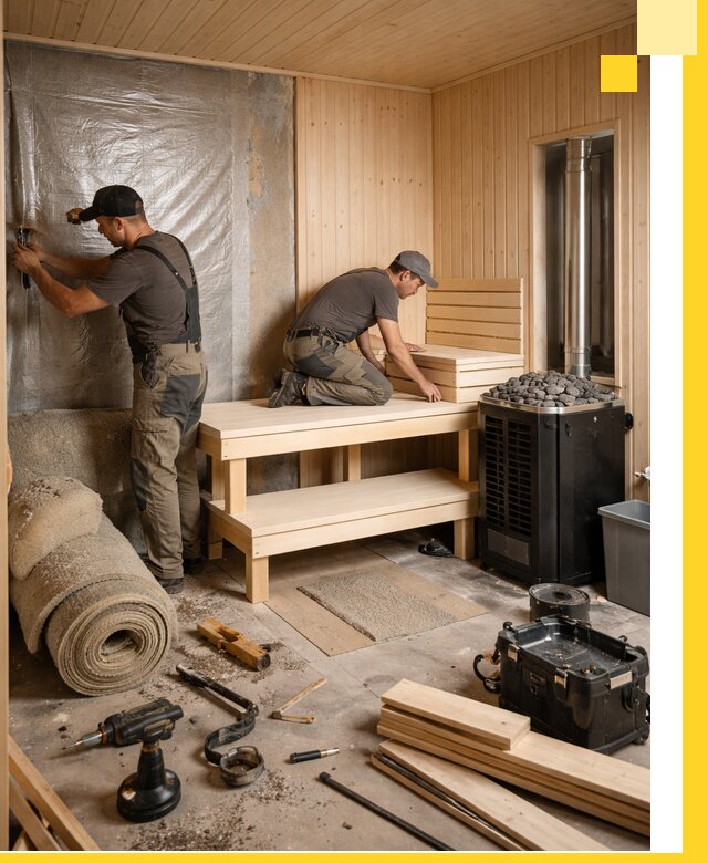 Проекты саун под ключ в Югорске дизайн и строительство