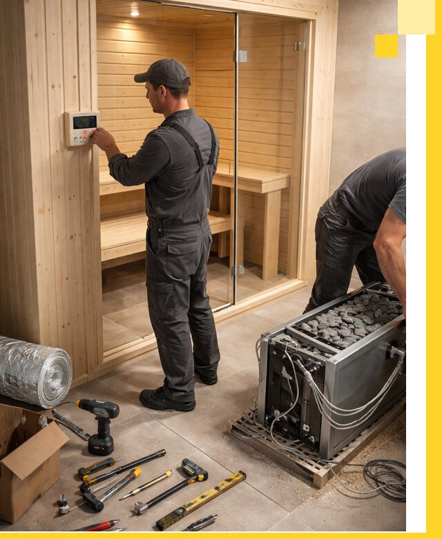 Поставка, установка и монтаж электрических саун в Югорске