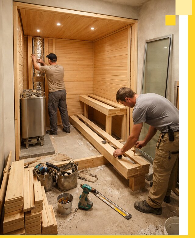 Проектирование и установка домашних саун под ключ в Югорске