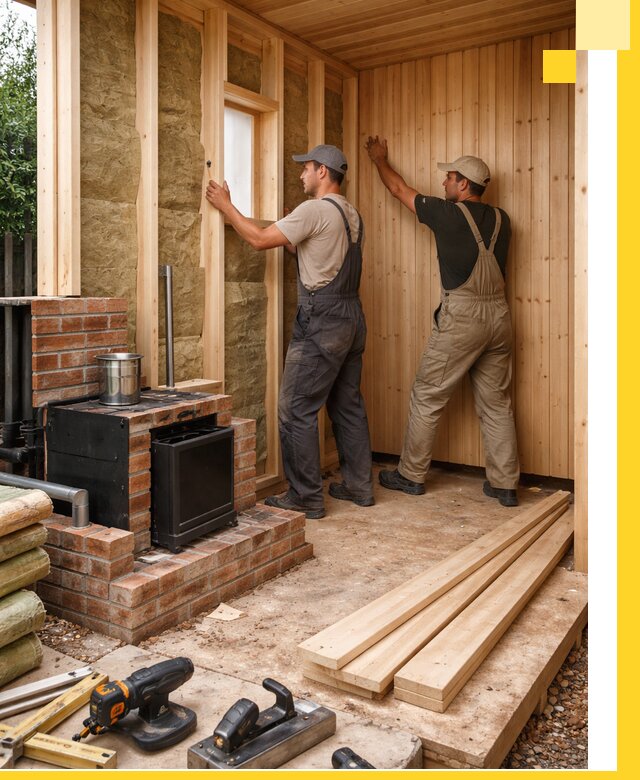 Строительство и установка дачных саун под ключ в Югорске