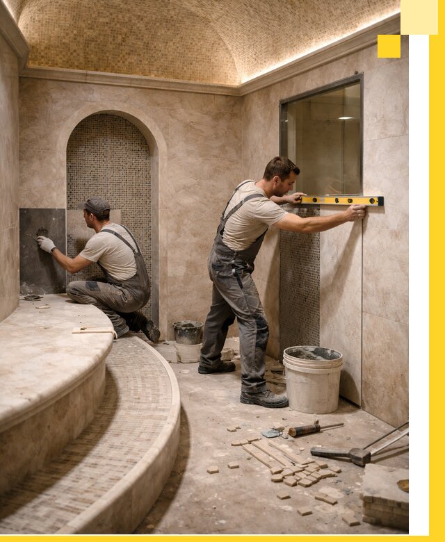 Проектирование и строительство саун с хамамом под ключ в Югорске