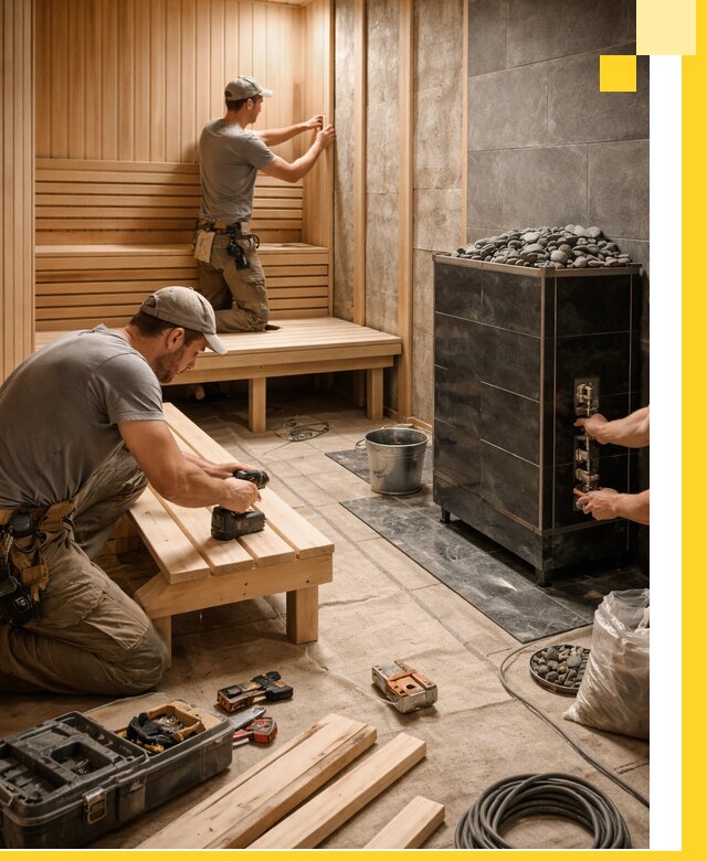Дизайн и строительство интерьерных саун под ключ в Югорске
