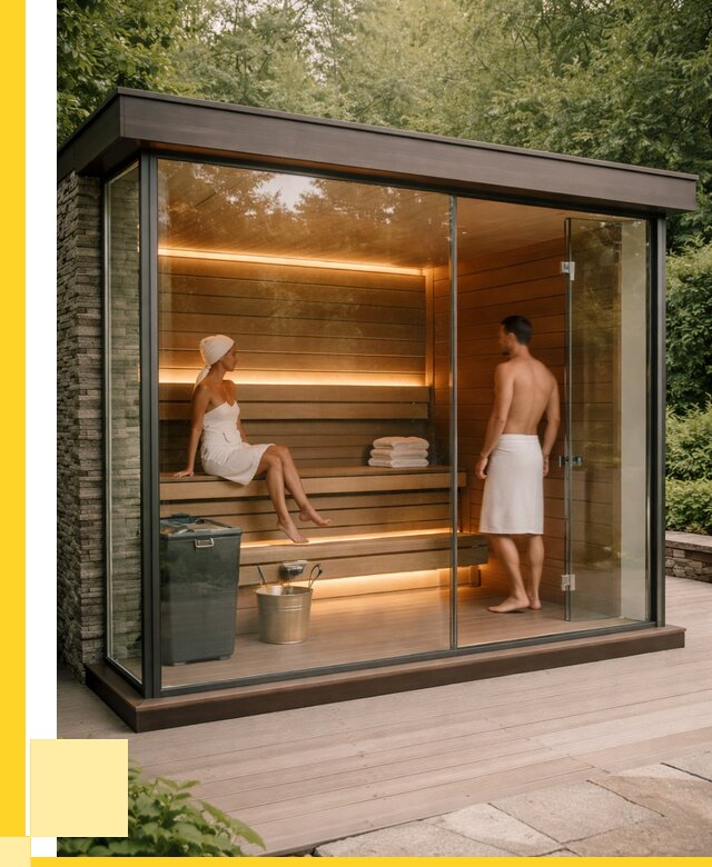 Сауна стеклянная и двери для сауны в Югорске от 255275 р. | ЭриданЮгр
