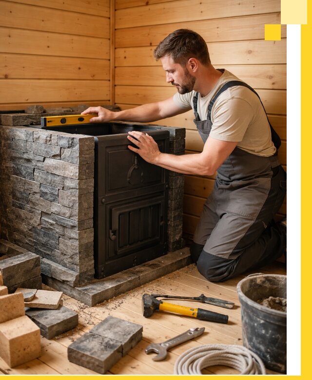 Производство и установка печей для саун под ключ в Югорске