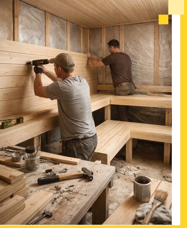 Профессиональная отделка бань и саун под ключ в Югорске