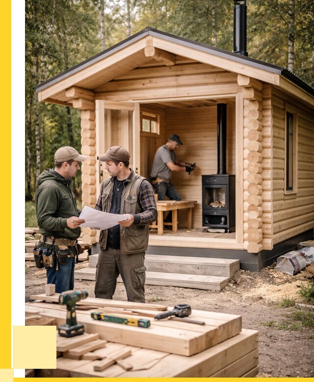 Монтаж бань под ключ в Югорске — от 204220 р. | ЭриданЮгр