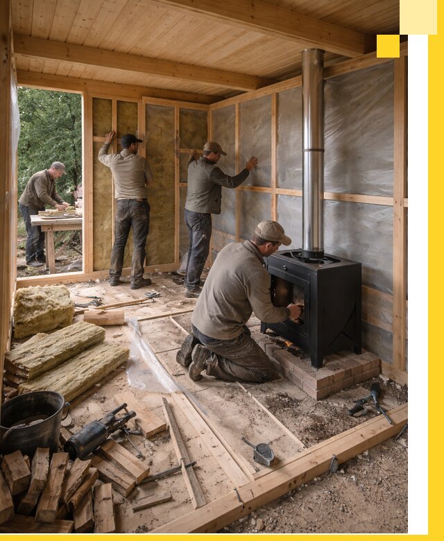 Профессиональный монтаж бань под ключ в Югорске для дома