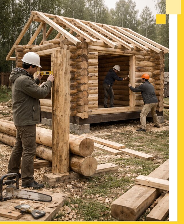 Строительство бань для дачи под ключ в Югорске с доставкой и монтажом