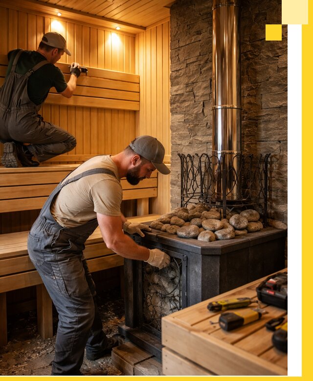 Комплексный дизайн бань, саун и зон отдыха в Югорске